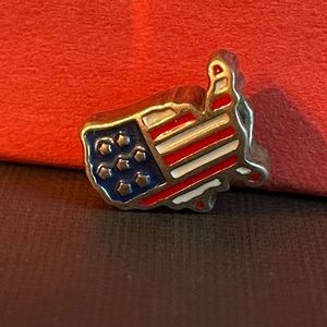 Pandora American flag 3-D charm